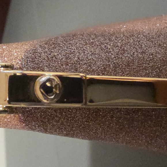 KATE SPADE NEW YORK Glitter Rose Gold Cosmetic Bag - Picture 7 of 11